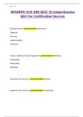 HONDROS NUR 200 QUIZ 1| Comprehensive Q&A For Certification Success