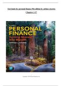 Test Bank For Personal Finance&comma; 9th Edition By Keown &vert;&vert; All Chapters &lpar;1-17&rpar; &vert;Updated Version 2026&period; A&plus;