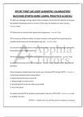 SPORT FIRST AID ASEP ANSWERS &vert; GUARANTEED SUCCESS STARTS HERE&excl; LEARN&comma; PRACTICE & EXCEL&excl;