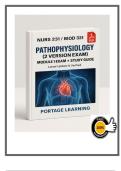 Nurs 231&sol;Biod 331 pathophysiology 2 version exam module 1 exam &plus; study guide latets update 2025&sol;2026 