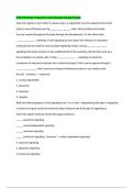 PCB 3134 Exam 3 Questions and Answers Already Passed