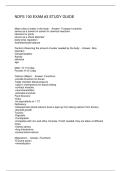 NDFS 100 EXAM -3 STUDY GUIDE