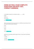 ESRM 328 FINAL EXAM COMPLETE QUESTIONS 2026 WITH 100&percnt; CORRECT ANSWERS