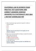 California Contractor License Practice Test 2025&colon; Q&A with Rationales