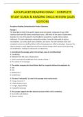 ACCUPLACER READING EXAM &ndash; COMPLETE  STUDY GUIDE & READING SKILLS REVIEW &lpar;2025  EDITION&rpar;