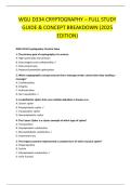WGU D334 CRYPTOGRAPHY &ndash; FULL STUDY  GUIDE & CONCEPT BREAKDOWN &lpar;2025  EDITION&rpar;