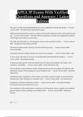 APEA 3P Exam With Verified  Questions and Answers &vert; Latest  Edition 