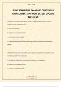 BSNC 1000 FINAL EXAM 400 QUESTIONS AND CORRECT ANSWERS LATEST UPDATE THIS YEAR 