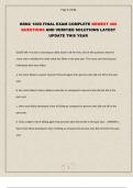 BSNC 1000 midterm EXAM 300 QUESTIONS AND CORRECT ANSWERS LATEST UPDATE THIS YEAR