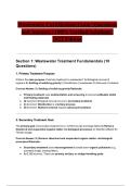 Wastewater Certification Exam &vert; Questions and Answers &vert; 100&percnt; Verified Solutions &vert; 2022 Edition