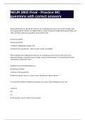 NEUR 3002 Final - Practice MC questions with correct answers&period;