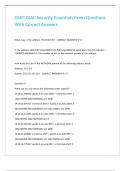 GSEC GIAC Security Essentials Exam Questions With Correct Answers