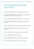 SANS 401 GSEC Exam Questions With Correct Answers 