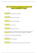 ASL CSET Subtest II&colon; Linguistics &vert; Verified Questions & Correct Answers &vert; Latest A&plus; Grade &vert; 2025&sol;2026 Edition
