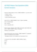 AZ POST Waiver Test Questions With Correct Answers&period;