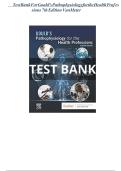 Test Bank For Gould's Pathophysiologyforthe Health Prof essions 7th Edition VanMeter 9780323792936