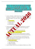 NEW ATI MENTAL HEALTH B 2026 ACTUAL EXAM 70 QUESTIONS AND CORRECT VERIFIED ANSWERS &vert; ATI MENTAL HEALTH B 2026 &lpar;BEST FOR PRACTICE&rpar;