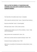 PNR 116 TEST &num;2 &lpar;WEEKS 4-7&rpar; QUESTIONS AND ANSWERS 2025&sol;2026 UPDATE WITH COMPLETE SOLUTION&comma; ALREADY PASSED&excl;&excl;