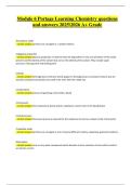 Module 6 &ndash; Portage Learning Chemistry &vert; Verified Questions & Correct Detailed Answers &vert; Latest A&plus; Grade &vert; 2025&sol;2026 Edition