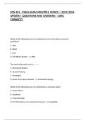 ECN 101 - FINAL EXAM MULTIPLE CHOICE &vert; 2025&sol;2026 UPDATE &vert; QUESTIONS AND ANSWERS &vert; 100&percnt; CORRECT&excl;&excl;