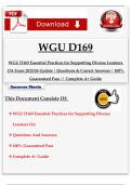 WGU D169 Essential Practices for Supporting Diverse Learners OA Exam 2025&sol;26 Update &vert; Questions & Correct Answers &vert; 100&percnt; Guaranteed Pass &vert;&vert; Complete A&plus; Guide