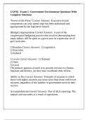 CGFM - Exam 1&colon; Government Environment Questions With Complete Solutions