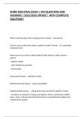 NURB 3060 FINAL EXAM &vert; 504 QUESTIONS AND ANSWERS &vert; 2025&sol;2026 UPDATE &vert; WITH COMPLETE SOLUTION&excl;&excl;
