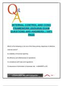 Internal Control & COSO Framework &ndash; 100&plus; Q&A &vert; SOX 404&comma; Risk Assessment&comma; IT Controls&comma; Audit Reporting