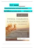 Test Bank for Physical Examination and Health Assessment 4th ed