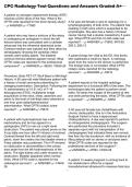 CPC Radiology Test Questions and Answers Graded A&plus;