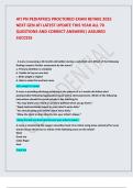 Newest 2025 PN ATI Comprehensive Predictor NGN Exam 