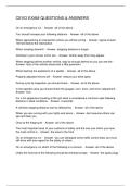 CEVO EXAM QUESTIONS & ANSWERS