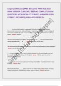 Surgery EOR Exam &lbrack;PAEA Blueprint&rsqb; PRACTICE 2025  BANK VERSION CURRENTLY TESTING COMPLETE EXAM  QUESTIONS WITH DETAILED VERIFIED ANSWERS &lpar;100&percnt;  CORRECT ANSWERS&rpar; &sol;ALREADY GRADED A&plus;