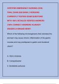 CERTIFIED EMERGENCY NURSING &lpar;CEN&rpar;  FINAL EXAM 2026 BANK 2 VERSIONS  CURRENTLY TESTING EXAM QUESTIONS  WITH 100&percnt; DETAILED VERIFIED ANSWERS  &lpar;100&percnt; CORRECT ANSWERS &sol;ALREADY  GRADED A&plus;&sol;BRAND NEW&excl;&excl;&excl; 