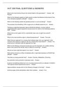 AVIT 309 FINAL QUESTIONS & ANSWERS