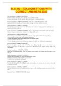 BLS 342 - EXAM QUESTIONS WITH CORRECT ANSWERS 2025