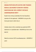 INDIANA PESTICIDE APPLICATOR CORE TRAINING  MANUAL 2026 NEWEST EXAM WITH VERFIED  QUESTIONS AND 100&percnt; CORRECT DETAILED  ANSWERS&vert;&vert;BRAND NEW&excl;&excl;&excl; 