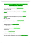 NWCA CET TEST QUESTIONS WITH CORRECT ANSWERS 100&percnt; VERIFIED