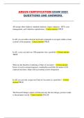 ARGUS Certification Exam 2025 &ndash; Complete Questions and Answers &lpar;Full Exam Study Material&rpar;