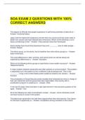 SOA EXAM 2 QUESTIONS WITH 100&percnt; CORRECT ANSWERS 