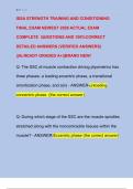 ISSA STRENGTH TRAINING AND CONDITIONING  FINAL EXAM NEWEST 2026 ACTUAL EXAM  COMPLETE  QUESTIONS AND 100&percnt;CORRECT  DETAILED ANSWERS &lpar;VERIFIED ANSWERS&rpar;  &vert;&vert;ALREADY GRADED A&plus;&vert;&vert;BRAND NEW&excl; 