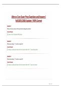 Alteryx Core Exam Prep Questions and Answers &vert;  Fall 2025&sol;2026 Update &vert; 100&percnt; Correct