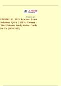 FIN2002 S2 2025 Practice Exam Solutions Q&A &vert; 100&percnt; Correct -The Ultimate Study Guide Guide for Yr&period; &lpar;2026&sol;2027&rpar;&emsp;