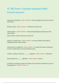 CE 382 Exam 1 Asphalt Questions With Correct Answers&period;