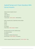 Asphalt Paving Level 1 Exam Questions With Correct Answers