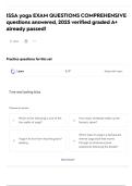 ISSA yoga EXAM QUESTIONS COMPREHENSIVE questions answered&comma; 2025 verified graded A&plus; already passed&excl;