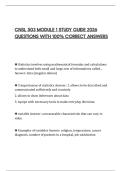 CNSL 503 MODULE 1 STUDY GUIDE 2026 QUESTIONS WITH 100&percnt; CORRECT ANSWERS