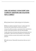 CNSL 503 MODULE 1 EXAM SCRIPT 2026 COMPLETE QUESTIONS AND SOLUTIONS 100&percnt; CORRECT