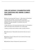 CNSL 503 MODULE 1 EXAMINATION PAPER 2026 QUESTIONS AND VERIFIED CORRECT SOLUTIONS