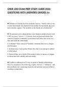 CNUR 300 EXAM PREP STUDY GUIDE 2026 QUESTIONS WITH ANSWERS GRADED A&plus;